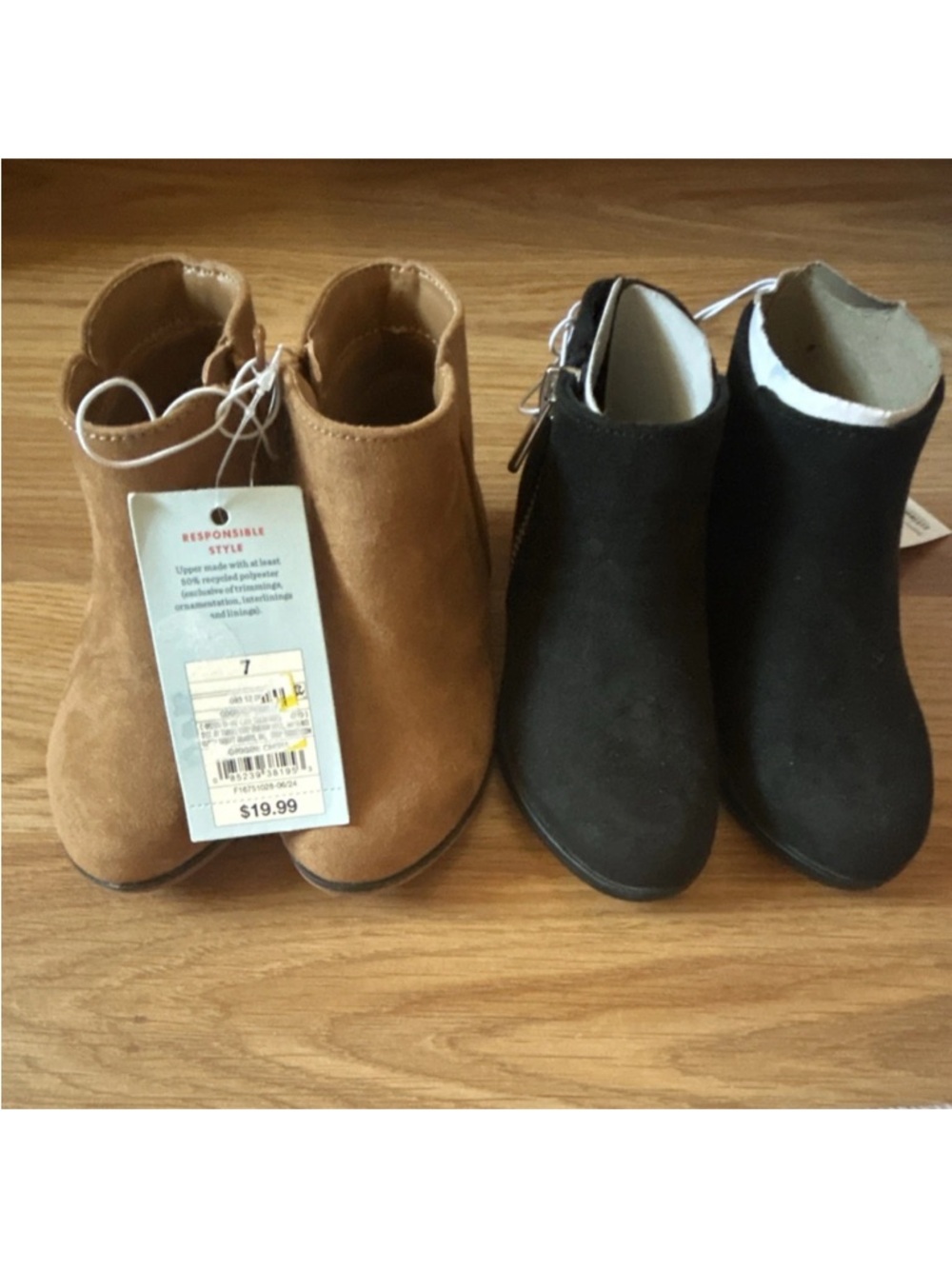 Cat & Jack Kids Ankle Boots in Brown and Black